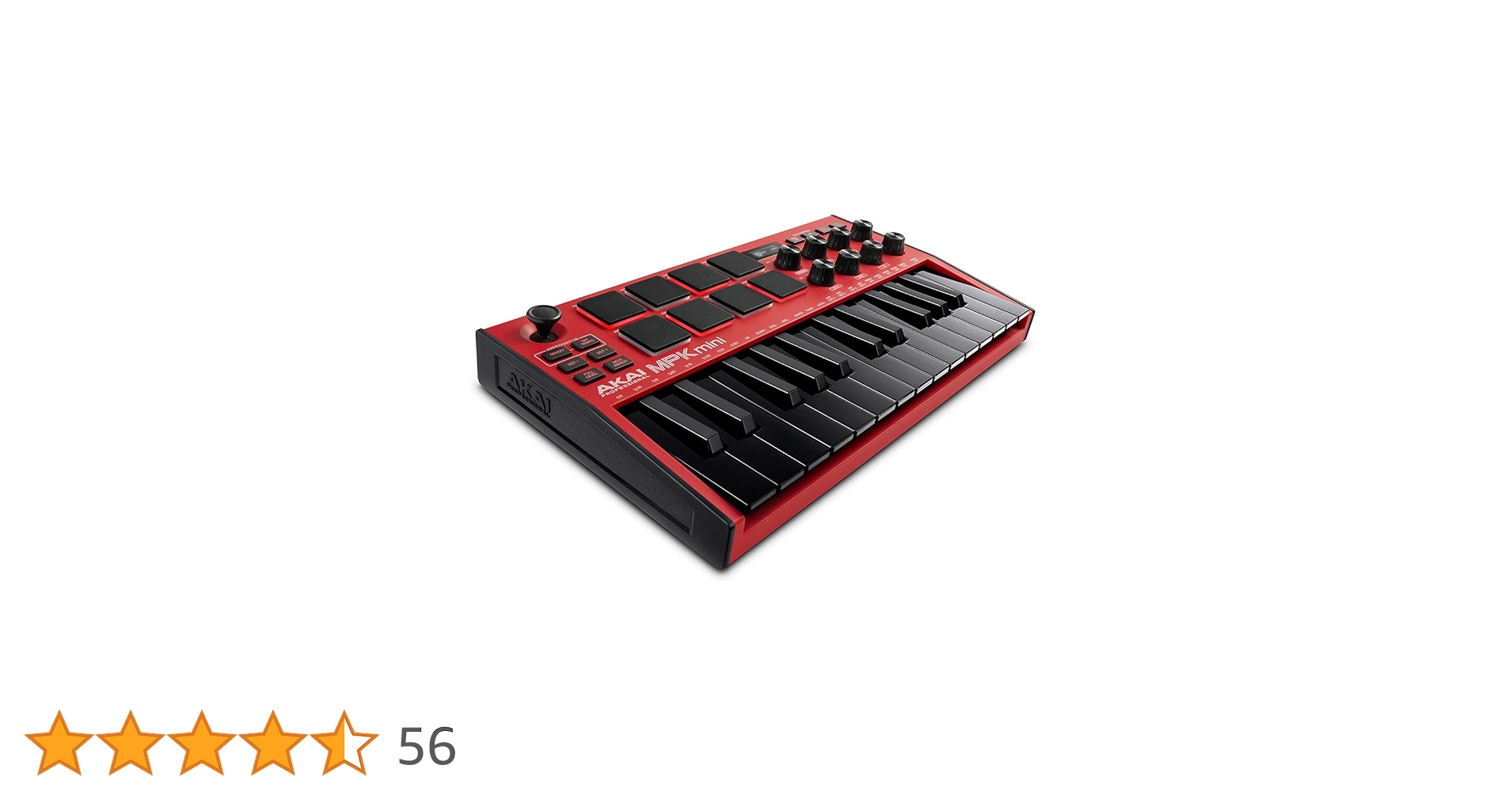 み*⋆様 限定品：akai MPK mini MK2 RED Amazon | Akai Professional USB MIDIキーボードコントローラー